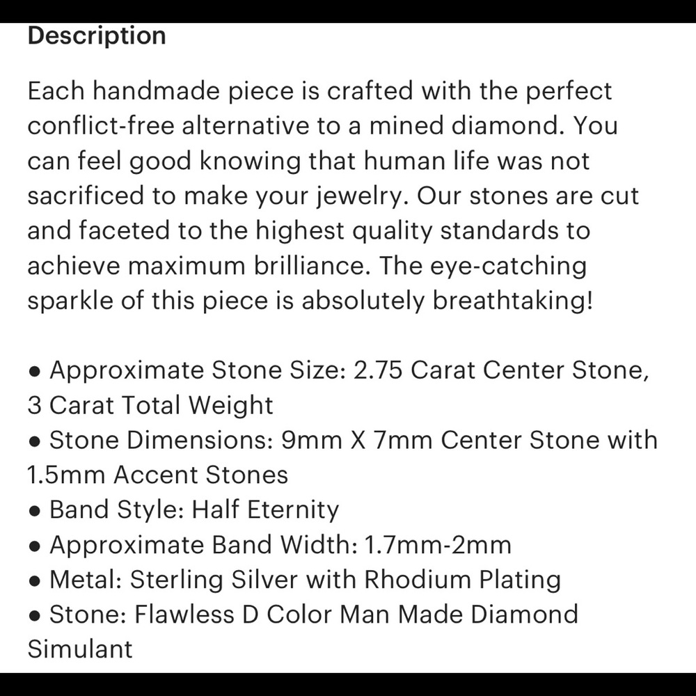 NEW Tiger Gems 3ctw Radient Cut Solitaire Engagement Ring - Picture 9 of 10